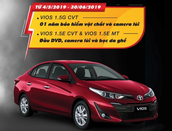 Vì sao nên mua xe toyota Vios trong tháng 5-6/2019 tại Toyota Pháp Vân.